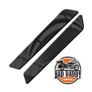 Vivid Gloss Solid Black - Aftermarket Saddlebag Inserts - Fits Harley Davidson Touring Baggers - Made in USA (2014 and Newer)