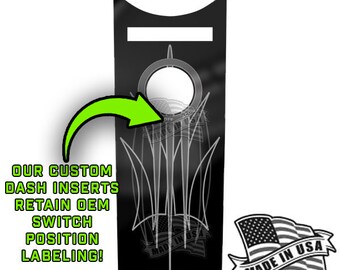 Epoxy Top - Gas Tank Dash Insert 06-07 Harley Streetglide - Gray E Skull Black E - Foto 7