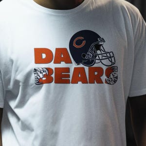 Chicago Bears Unisex Tee, Football Fan Shirt, Game Day Apparel, Adult Sports T-Shirt, Heavy Cotton Top