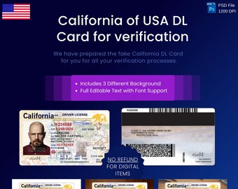 Fake Id Blue Background