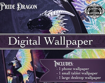 Regenbogen Pride Dragon Digital Phone and Laptop Wallpapers