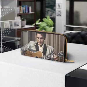 Elvis Presley Damen-Geldbörse mit Reißverschluss/Clutch-Geldbörse