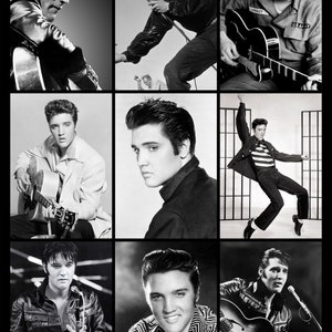 Elvis Presley A3 Digitales Poster. Zuhause ausdrucken. Kann auf A4, A5 oder A6 oder bis zu A2 skaliert werden, ohne an Auflösung zu verlieren.