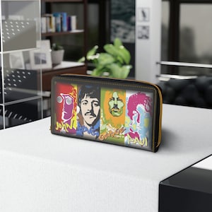Carteira feminina com zíper The Beatle, Clutch, Amante da música, Ideia de presente