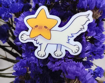 Space star kitty critter sticker!!