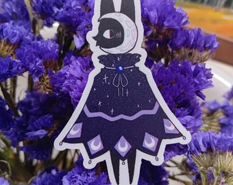 Space moon sprite sticker