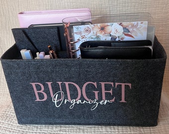 Budget Organizer Budgeting Organization Personalized Felt Organizer for Budget Planners