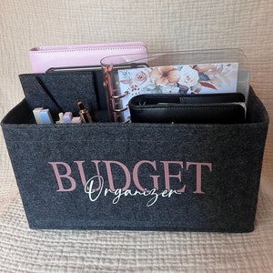 Budget Organizer Budgeting Ordnung Personalisierter Organizer aus Filz für Budget Planer Bild 1