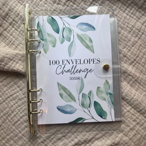 100 Envelopes Challenge 100 Umschläge Challenge 5050 Euro Budgeting Sparchallenges A5 Binder Budgetplaner Durchsichtig Rosegold Silber Gold Bild 4