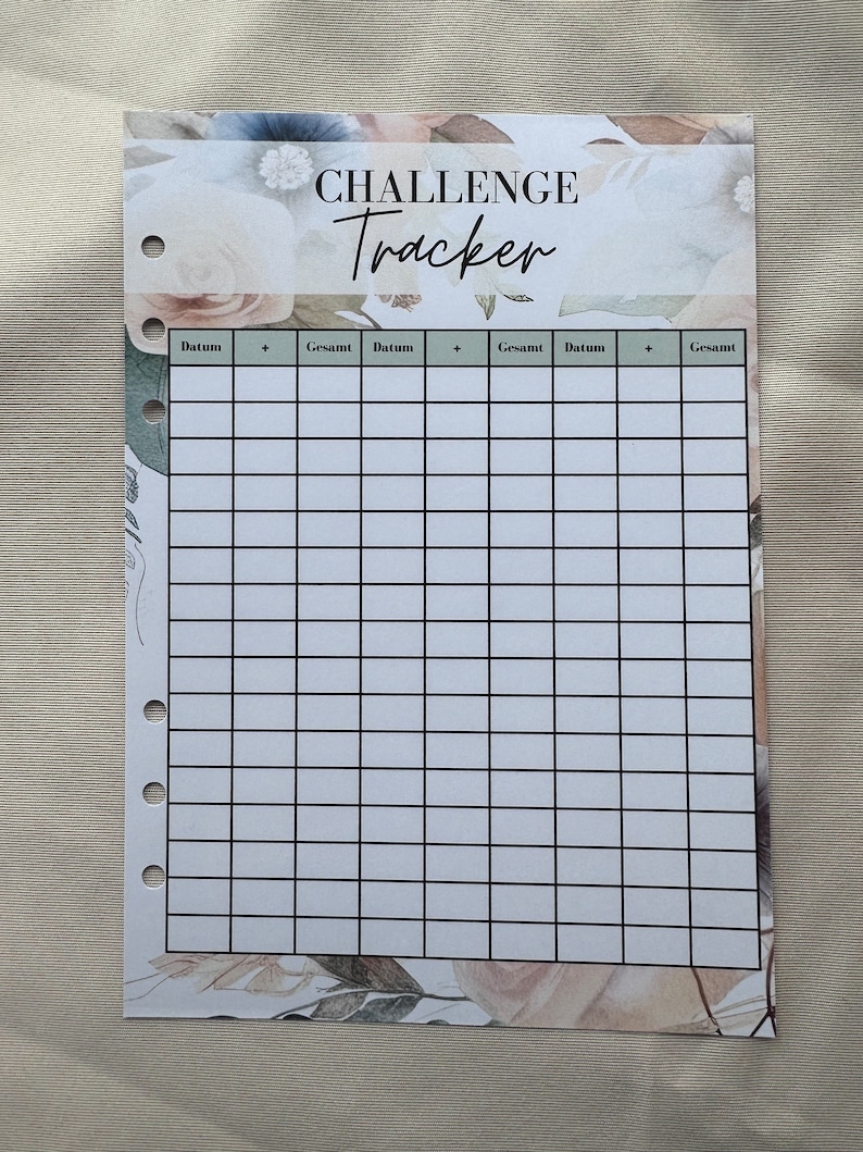 52 Wochen Challenge 52 Umschläge Challenge 1378 Euro Budgeting Sparchallenges A5 Binder Budgetplaner Durchsichtig Rosegold Silber Gold Bild 6