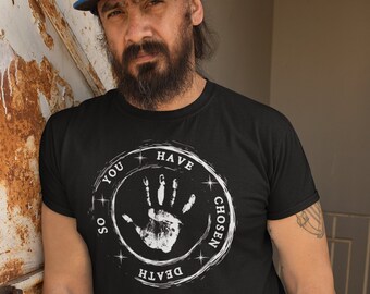 White Hand T-shirt | White Wizard Tee | Fantasy Tee