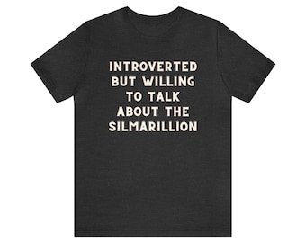The Silmarillion T-shirt | Introverted Tee | Novel Tee