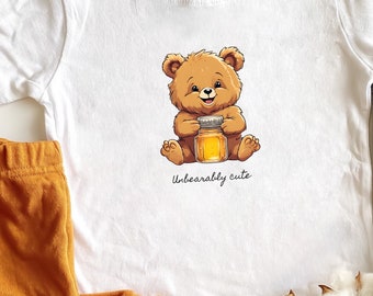 Personalized Custom Baby or child bear Jersey T-shirt