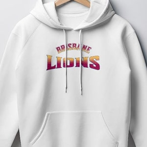 Brisbane Lions AFL team Hoodie, football hooded sweatshirt, AFL memorabilia