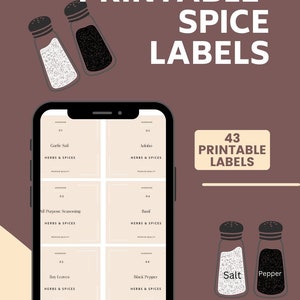 Seasoning / spice labels