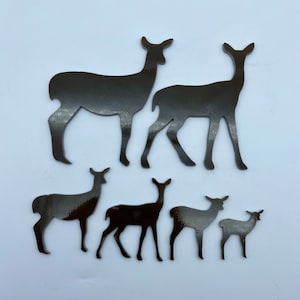 Precut Deer: Oceanside Chocolate Opal & Bullseye Glass Fusing Supplies