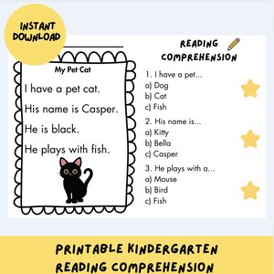 Printable Kindergarten Reading Comprehension Stories