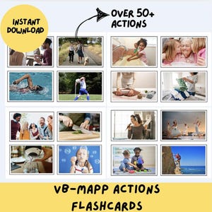Actions VB-MAPP Cartes mnémotechniques imprimables