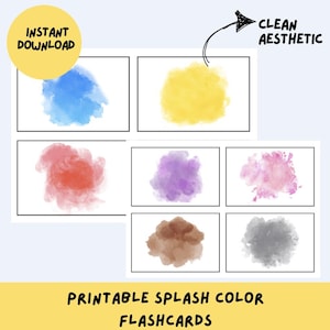 VB-MAPP Printable Colours Flashcards