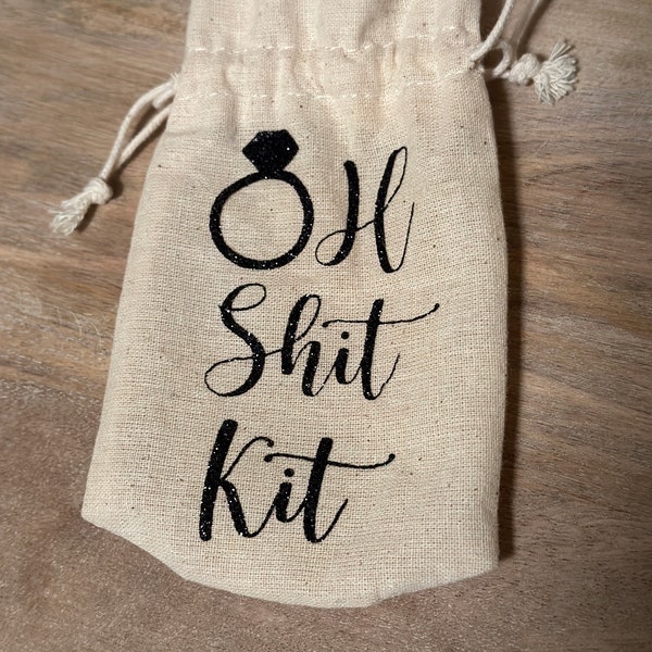 Oh Sh!t Kit Smaller 3.5inx5.5in| Bachelorette Party | Wedding