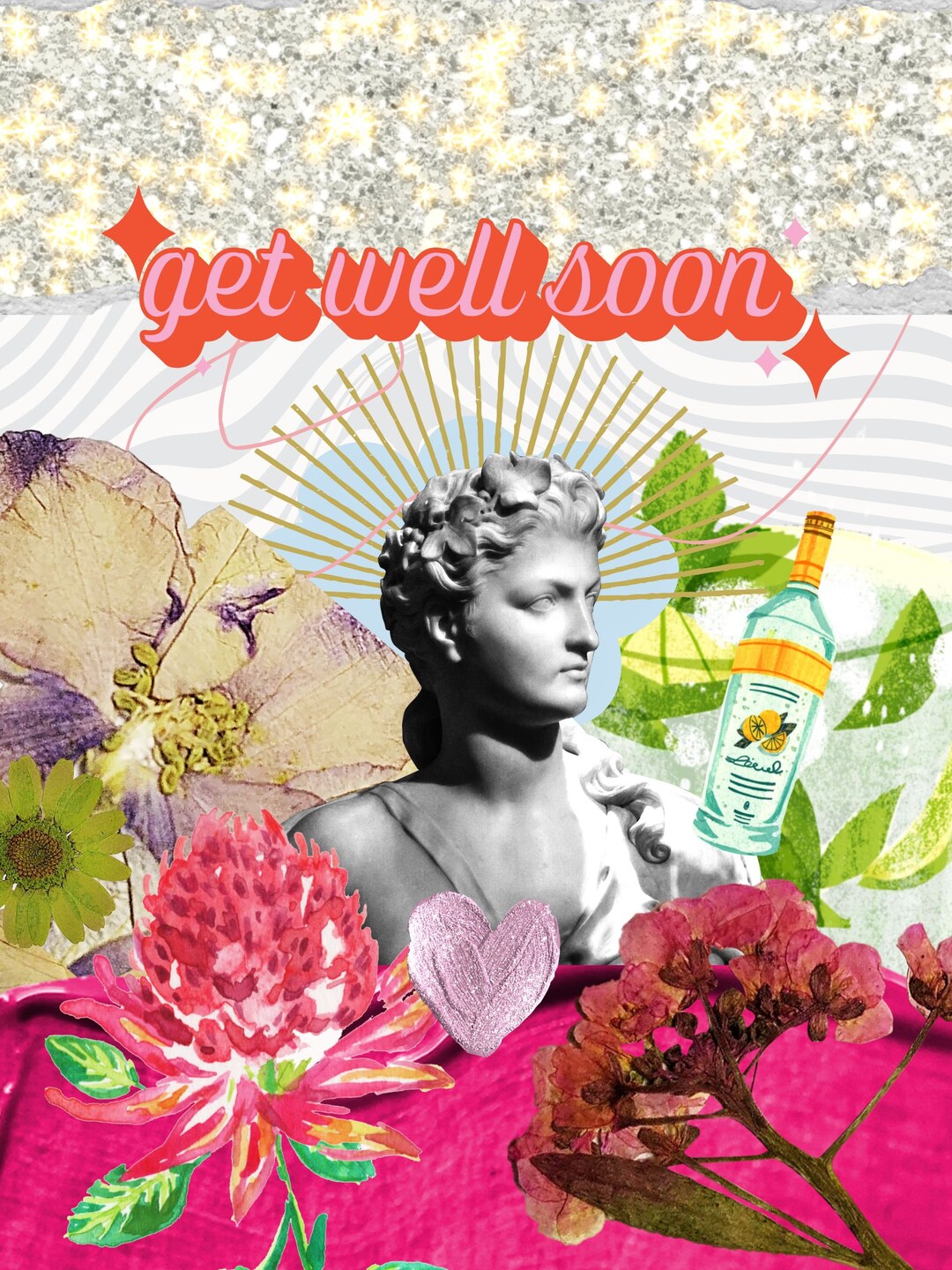 Get Well Soon Digital Art | Printable Art Download | Abstract Art - Etsy