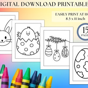 Easter Coloring Pages Easter Egg Color Pages Easter Activity for Kids Kindergarten Easter Activity Beginner Coloring Page Easter Printable