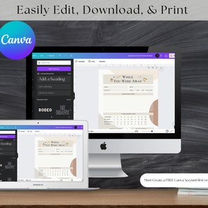 Editable Substitute Teacher Note Printable While You Were Away Template ...