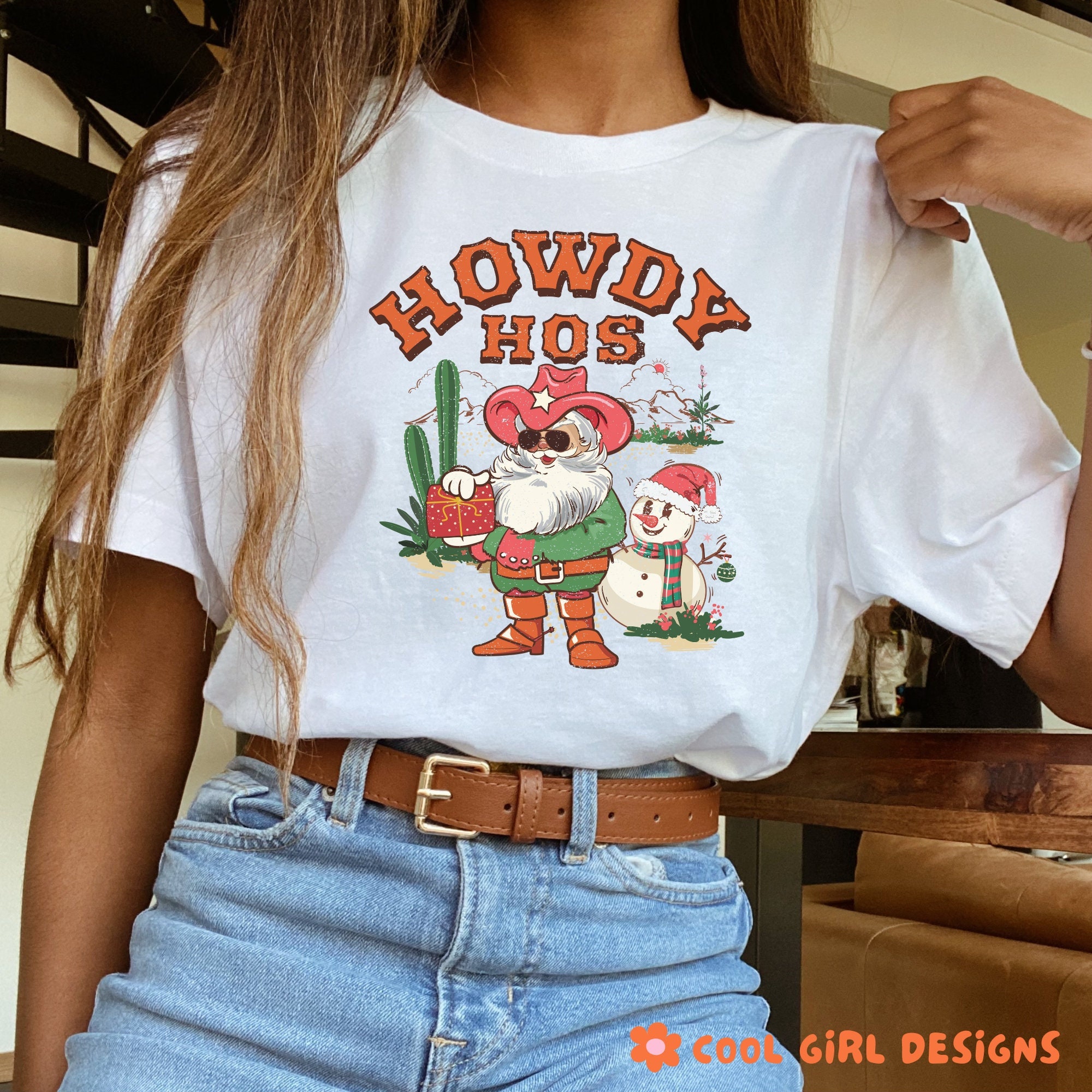 Cowboy Santa Shirt - Etsy