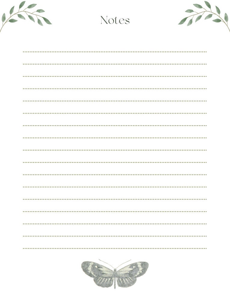Pretty Elegant Style Notes Instant Download for iPad Printable - Etsy