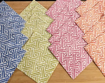 Cocktail size&quot;Fretwork&quot; paper napkin for decoupage
