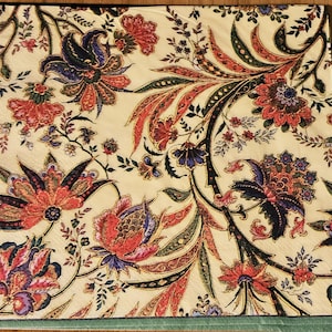 Autumn Jacobean Floral Decoupage Napkin