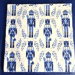 All Blue Nutcracker Decoupage Napkin