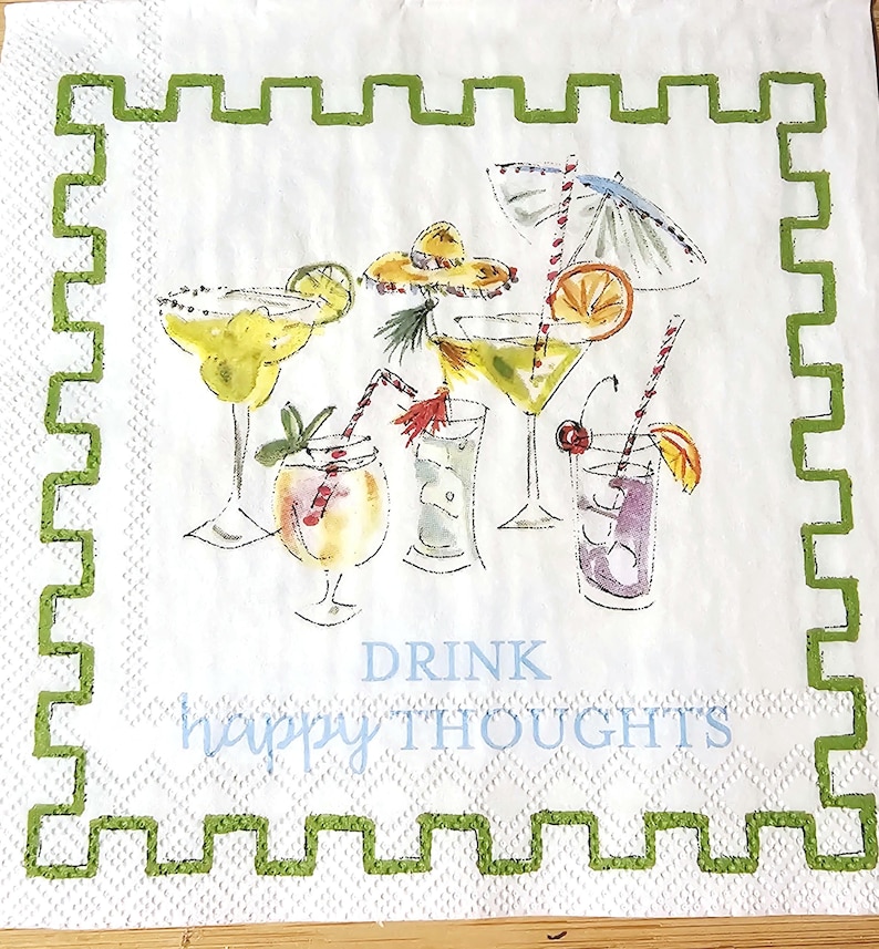 TransferTreasurebyMe Cocktail Napkin - Thumbnail 3
