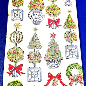 Christmas Chinoiserie Decoupage Napkin