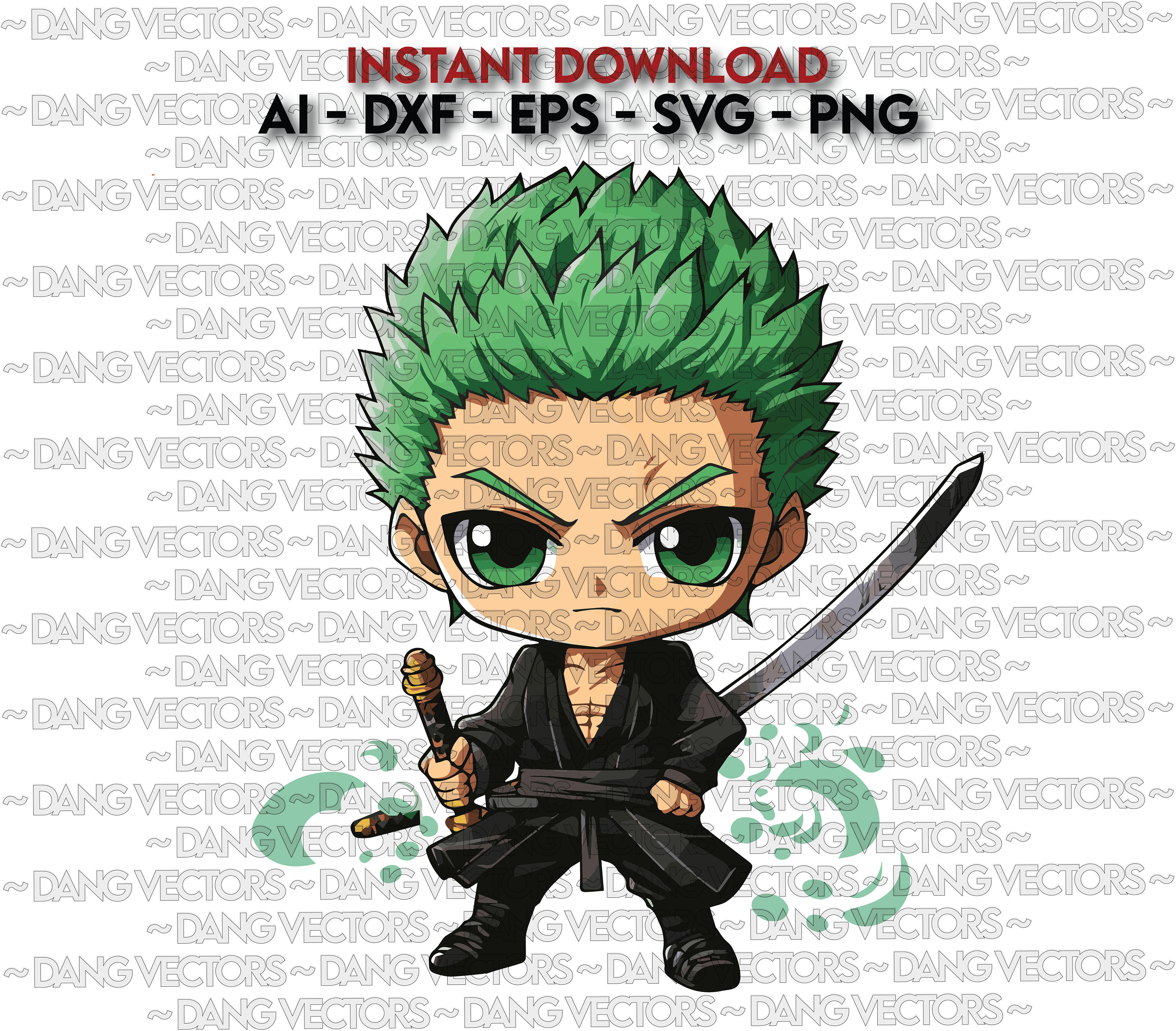 Rorona Zoro Hero Bundle Png-pdf-svg Stickers for Cricut 