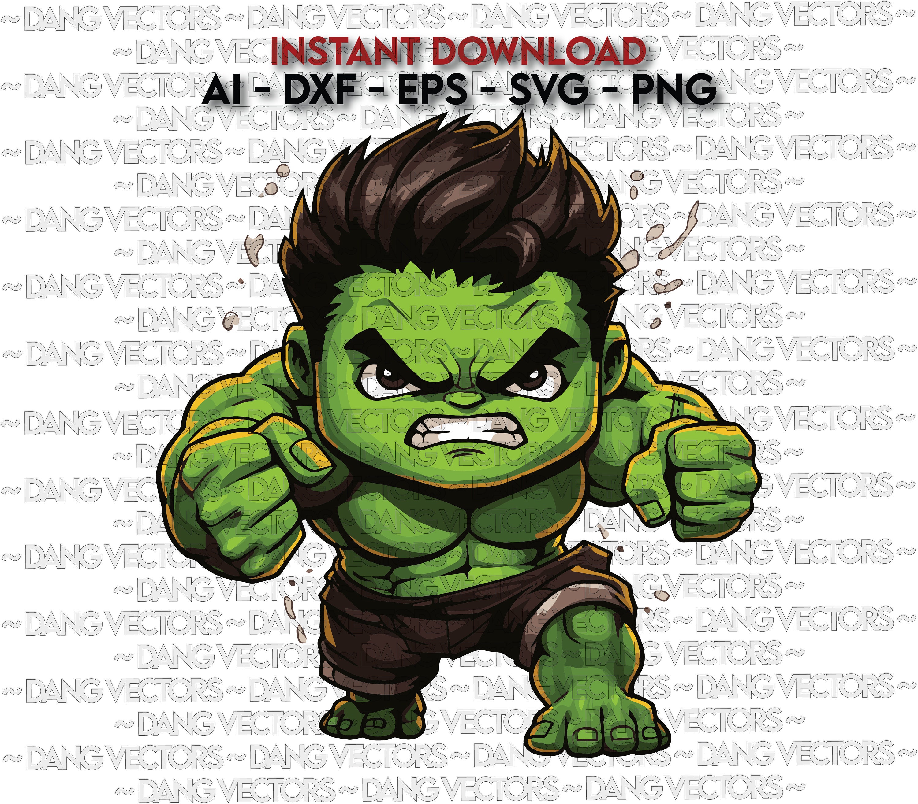 Hulk Smash Sublimation Printed Transfer 5X7