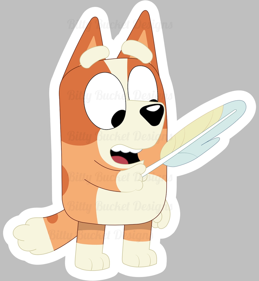 Bingo Heeler Feather Wand Bluey Etsy Ireland