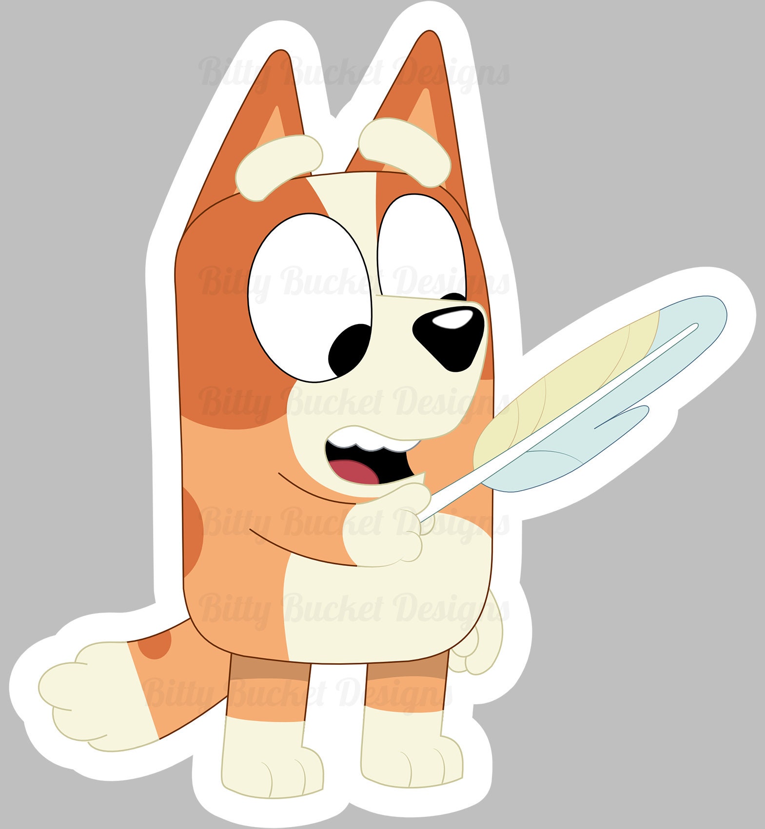 Bingo Heeler Feather Wand Bluey Etsy Ireland