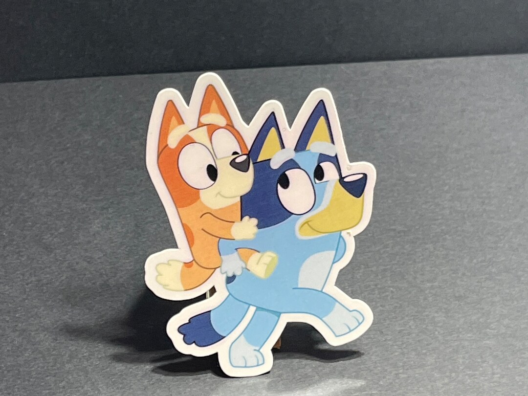 Bluey and Bingo Piggyback Ride Bluey Car Decal Car Sticker Etsy Singapore