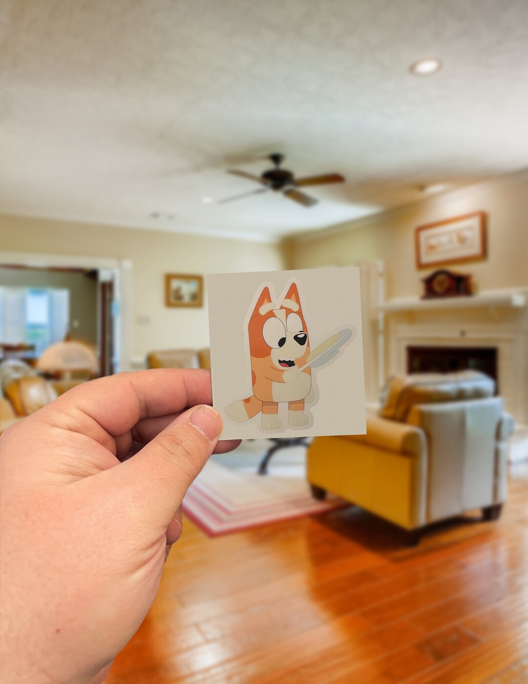 Bingo Heeler Feather Wand Bluey Etsy