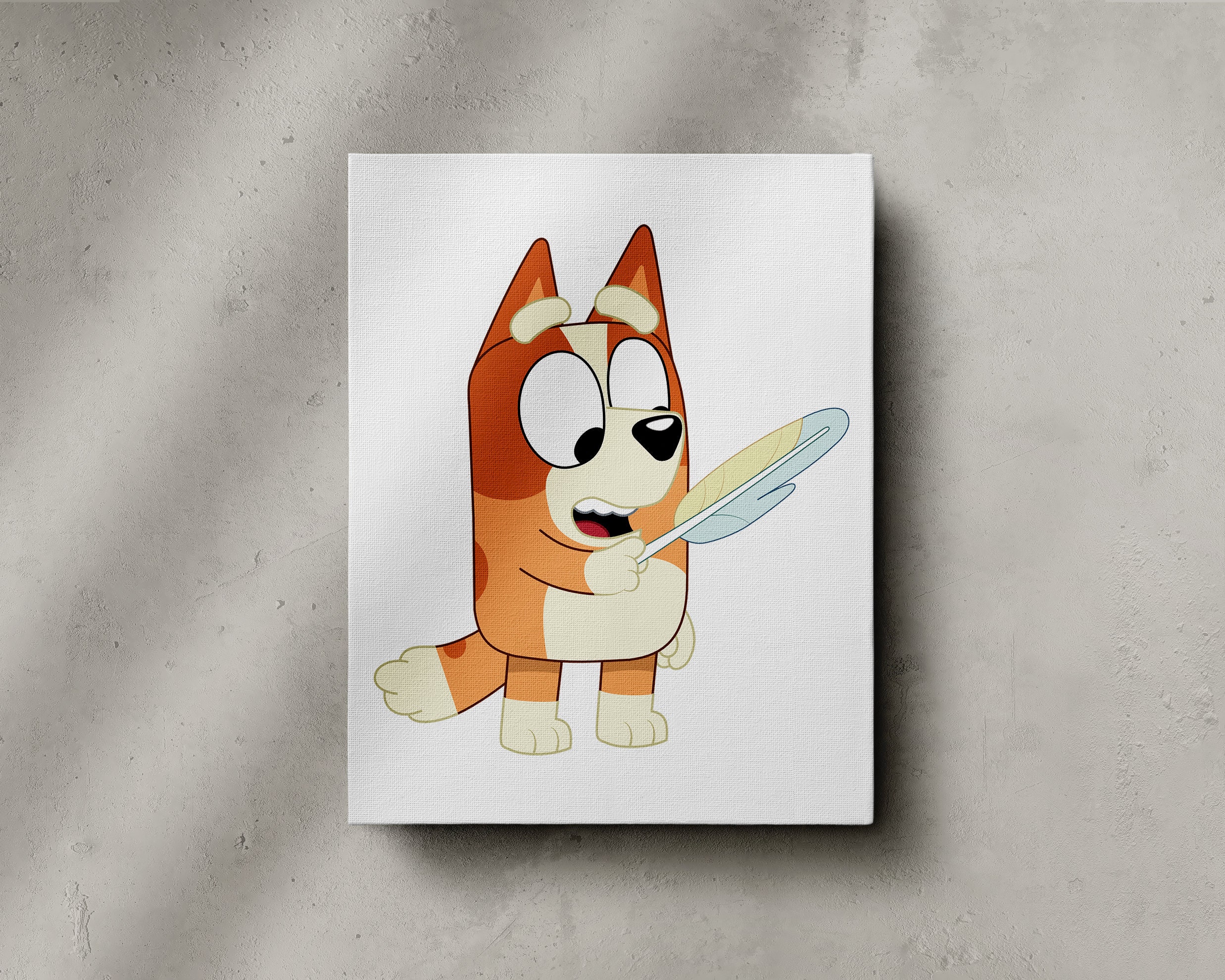 Bingo Heeler Feather Wand Bluey PNG Etsy Israel