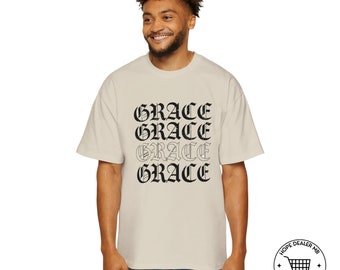 Grace T-shirt Old English Font | Oversized for Men Heavy | Grace