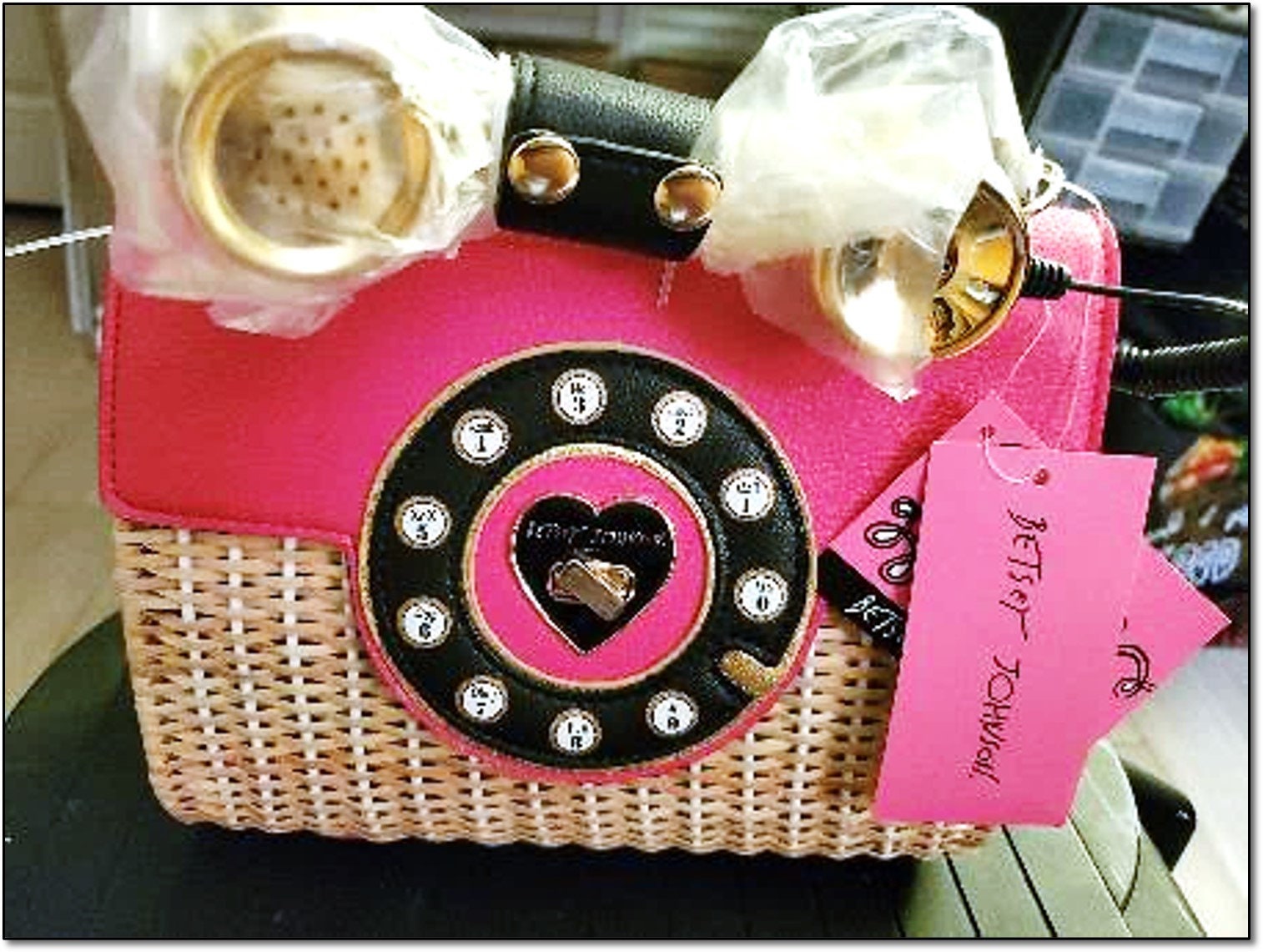 Betsey johnson telephone bag new arrivals