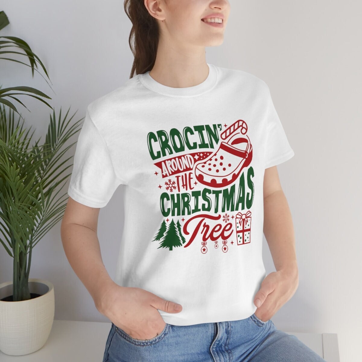 Crocin Around the Christmas Tree Shirtcrocs Christmas - Etsy
