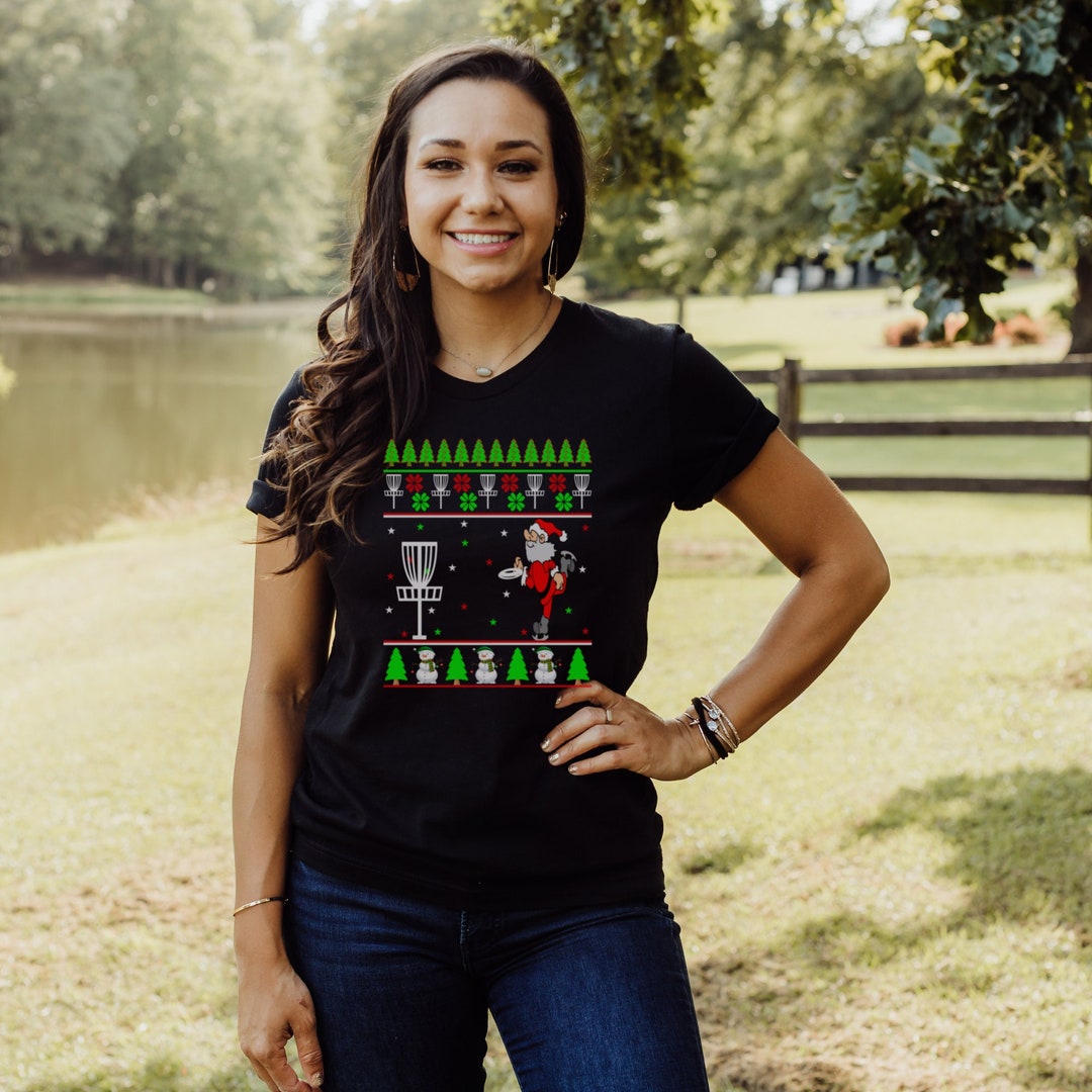 Disc Golf Christmas Shirt,disc Golf Shirt,ugly Xmas Sweater Tshirt,disc