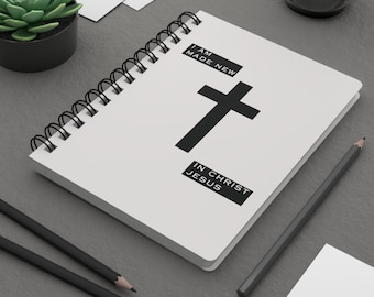 Cuaderno del diario de oración, Notas de sermón, Notas de la iglesia, Cuaderno espiral, Regalos para hombres cristianos, Regalos para hombres, Estudio Bíblico