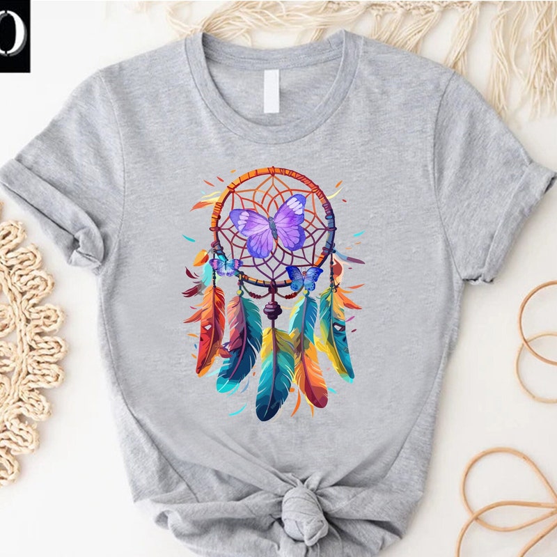 Dream Catcher Boho Feather Pattern Print Premium Backpack main image 1