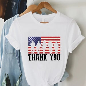 Memorial Day Tshirt, Thank You Veterans Shirt, Patriotic American Flag Shirt, Gift for Veterans, Patriotic Gift Tee, American Soldier Shirt