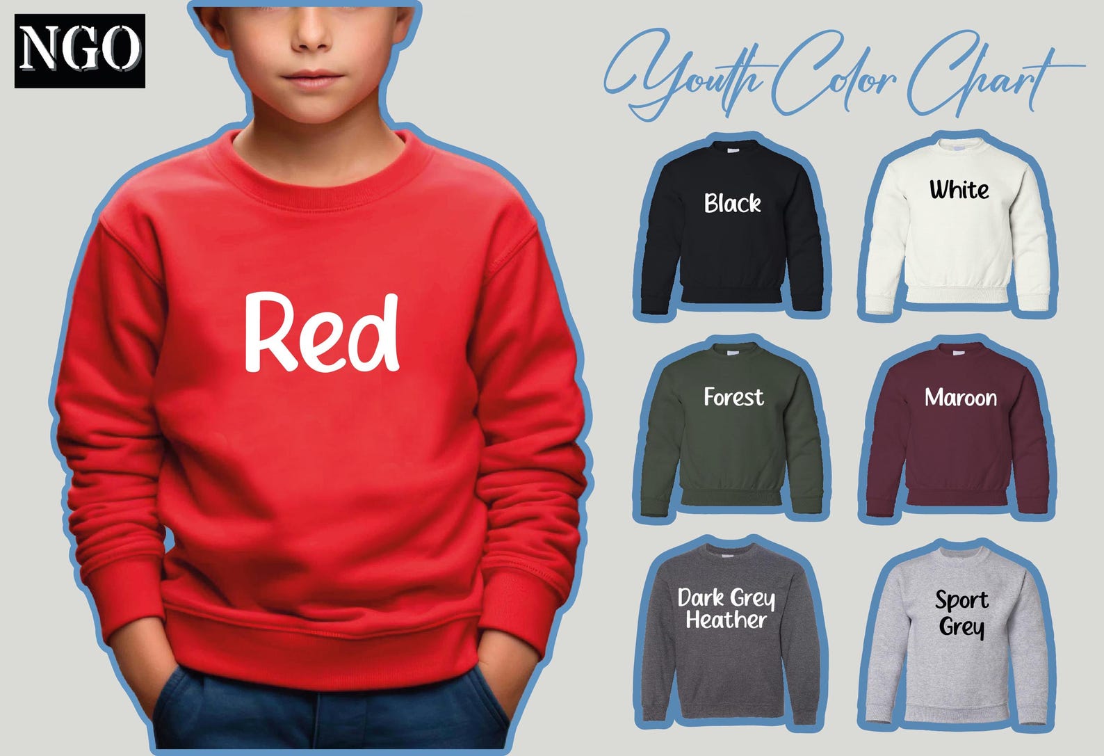 Sleighin It Cowboy Style - Youth Western Santa Pullover Hoodie main image 1
