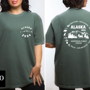 Comfort Colors® Personalized Alaska Cruise Shirt,Alaska Cruise Gift,Alaska 2025 Cruise Tshirts,Alaska Family Cruise Tees,Alaska Vacation Tee